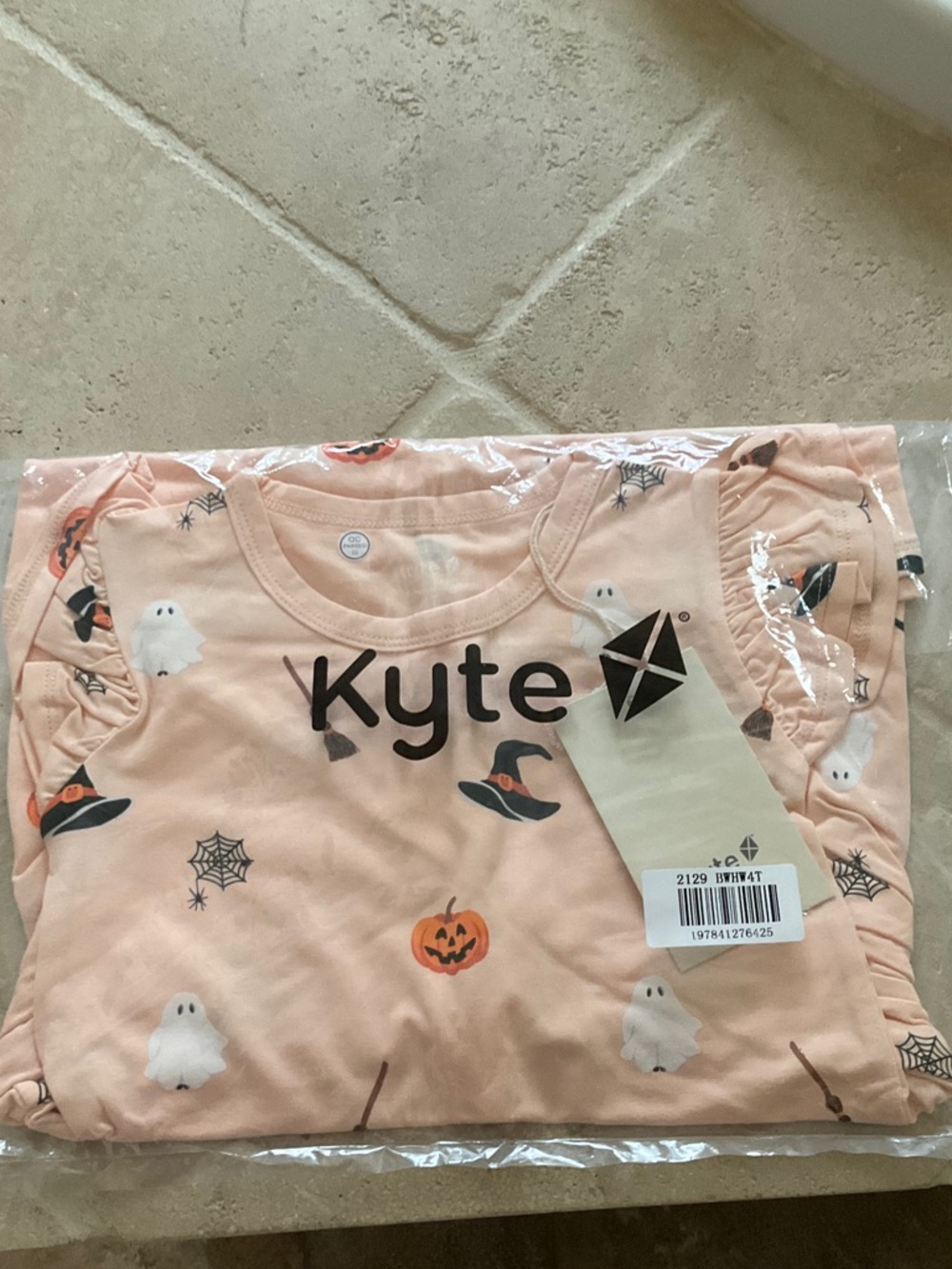 Kyte Baby Bewitched Halloween Ruffle Sleeve Twirl Dress